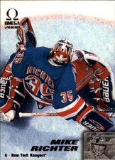 1999-00 Pacific Omega Rangers Hockey Card #153 Mike Richter