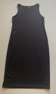 Eileen Fisher Petite Damen schwarz ärmellos knielanges Kleid Größe PS EUC - Bild 1 von 12