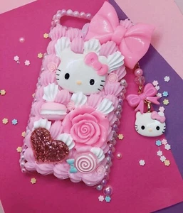 Jolie coque téléphone rose Kitty décoden - Photo 1 sur 1
