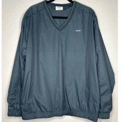 IZOD Perform X Golf Pullover Sweater Jacket Men's size L gray windbreaker - Image 1 of 4