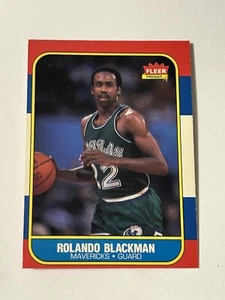 1986 Fleer #11 Rolando Blackman Rookie P550 - Bild 1 von 2