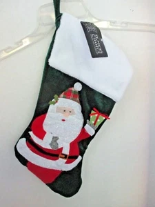 St. Nick's Choice ~ grüner Weihnachtsmann Weihnachtsstrumpf ~ Neu mit Etikett - Bild 1 von 2