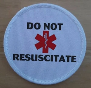 Do Not Resuscitate Awareness Patch Patches Badges - Picture 1 of 1