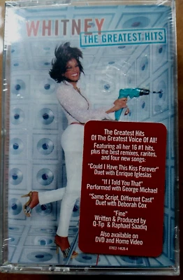 WHITNEY HOUSTON-  THE GREATEST HITS  2000 ARISTA 2 CASSETTE PACK  FACTORY SEALED - Image 1 of 2