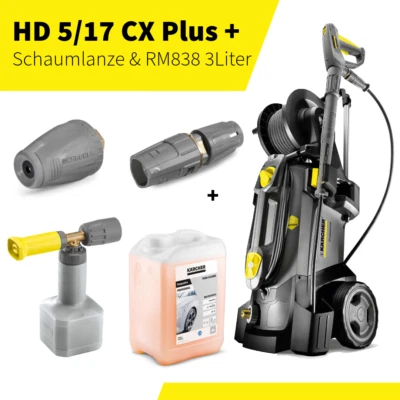 Idropulitrice ad acqua fredda Kärcher HD 5/17 CX Plus + lancia schiuma tazza +RM838