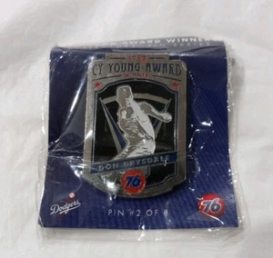 Don Drysdale Cy Young Award Winner Collectors Pin Dodgers 2 Of 8 76 Gas Station - Picture 1 of 3