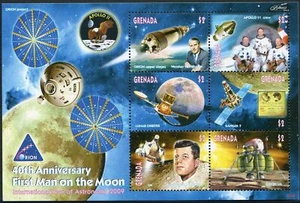 Grenada 3725 af sheet, MNH. First Man on the Moon, 40th Ann. 2009. - Picture 1 of 1