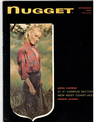 Vintage Men's Pinup Magazine NUGGET Nov. 1957 Abby Dalton, West Coast Jazz, More - Image 1 of 3
