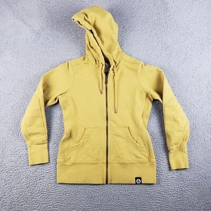 American Giant Hoodie Womens S Yellow Sweatshirt USA Zip Up 100% Cotton Sweater - Picture 1 of 6