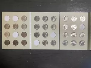 5 Silver 1/2 Dollars + Clad 1/2 Dollars In Kennedy 1/2 Dollar Book! (#2) - Picture 1 of 6
