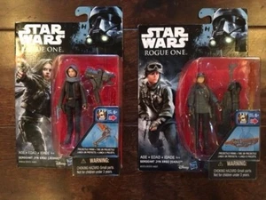 Star Wars Rogue One Sergeant Jyn Erso 2 Figure Lot - Jedha and Eadu  Disney  NEW - Picture 1 of 5