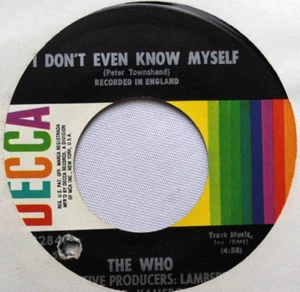 THE WHO WON'T GET FOOLED AGAIN / DON'T EVEN KNOW MYSELF 45 7" RECORD - Picture 1 of 2