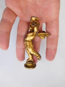 Affascinante scultura sigillo fata bronzo dorato nudo vittoriano francese XIX secolo🧚 - Foto 1 di 22
