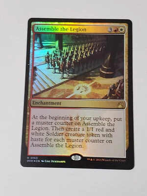 MTG - Assemble the Legion - Ravnica Remastered Foil Rare Boros Enchantment - Image 1 of 2