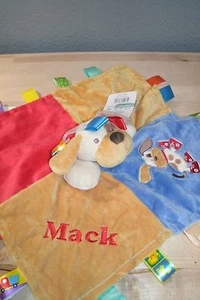 Custom Puppy Dog Taggie Security Blanket, Personalized Taggie Security Blanket - Picture 1 of 7