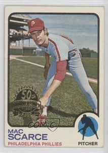 Topps Heritage 1973 Topps 2022 50 aniversario recompras estampadas Mac escasas #6 - Imagen 1 de 4