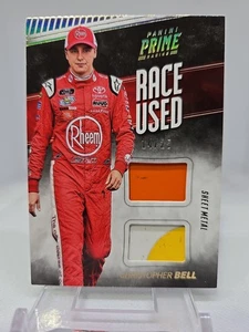 2018 Prime Christopher Bell 14/25 Dual Race Used Sheetmetal Swatches #RUD-BE - Picture 1 of 2