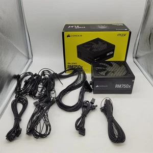 CORSAIR RM750x Fully Modular Low-Noise ATX PSU Cybenetics Gold -NOT WORKING- - Afbeelding 1 van 5
