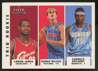 2003-04 Fleer Tradition James/Milicic/Anthony RC Trio Rookie #291 - Image 1 of 2