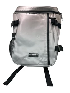 Beagles Original Rucksack Laptoptasche Backpack hellgrau Reißverschluss Kunstleder - Bild 1 von 21