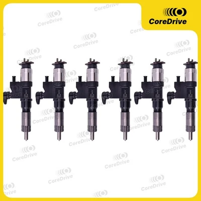 Injetor de combustível 6X 095000-6382 8-97609790-2 para Isuzu FVR FTR 7.8L 6HK1 2007-2009 - Imagem 1 de 4