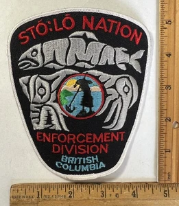 Vintage Obsolete Sto Lo First Nation Enforcement Division Police Patch BC Canada - Picture 1 of 2