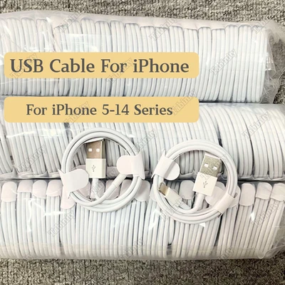 USB Charger Cable Cord Wholesale For iPhone 6 7 8 SE XR X XS 11 12 13 14 Pro Max - Image 1 of 4