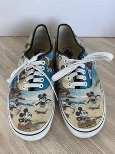 Disney Vans Wm Größe 9,5 Herren Größe 8 Schnürschuhe Low-Top Stil Mickey Hawaii Grafik - Bild 1 von 7