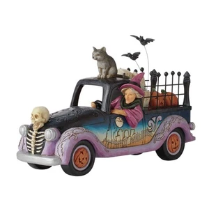 Enesco Jim Shore Heartwood Creek Halloween Pickup Truck Figurine 6.3 Inch - Picture 1 of 8