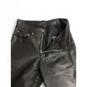 Pantalones de cuero Schott W28 años 80 90 negros motociclista motocicleta vintage Japón - Imagen 1 de 4