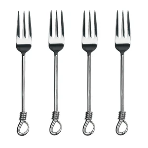 Gourmet Settings (GS) Twist 7 1/2" Salad Fork (Set of Four) - Picture 1 of 4