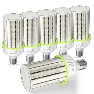 6X 100W LED Corn Light Bulb, 15000 Lumen 6000K 450W HID Replacement E39 Mogul - Image 1 of 4