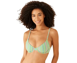 Women's Sparkle Underwire Bikini Top - Wild Fable -  Green Striped - Picture 1 of 11
