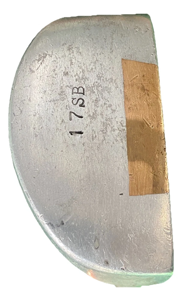 Putter de inserción de latón Otey Crisman 17 SB 1971 diestro acero 35 en anillo negro y agarre de tapa Foto 1 de 4