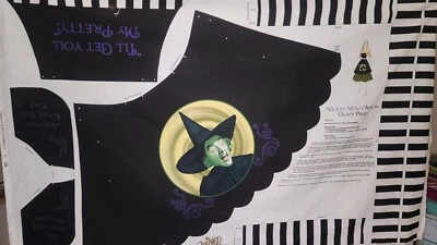 Panel de tela Mago de Oz e instrucciones para hágalo usted mismo Delantal Bruja Malvada Bolsillos Foto 1 de 4