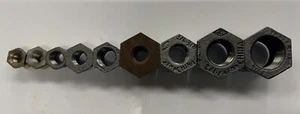 Bujes de tubo hexagonales maleables negros surtidos (de 1/4" x 1/8" a 1-1/4" x 1") - Imagen 1 de 9