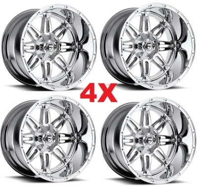 18 CHROME FUEL WHEELS RIMS GMC CHEVROLET 1500 HOSTAGE SIERRA SILVERADO - Image 1 of 4