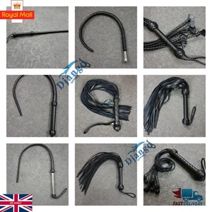 Flaggers y látigos de cuero de vaca premium hechos a mano el mejor regalo para adultos Bullwhips - Imagen 1 de 43