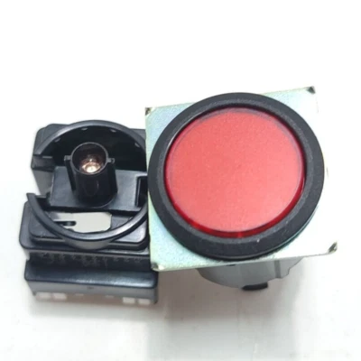 Interruptor de botón Omron A3UL-TBR-3A1C-M rojo redondo meseta iluminado SPDT 22 mm Foto 1 de 4