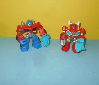 3.5" Playskool Transformers Rescue Bots Robot Heroes Figures Optimus Heatwave - Image 1 of 2