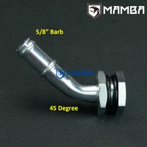Adaptador de tapón de drenaje de retorno de cárter de aceite Turbo 5/8" 16 mm 45 DEG - Imagen 1 de 5