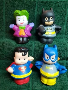 Fisher Price Little People DC Comics Batman Batgirl Joker Superman  [LP17S] - Picture 1 of 7