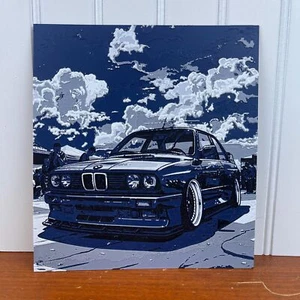 BMW E30 Wall Art, 3D Printed Wall Art, Hueforge Art Print, Textured Art - Picture 1 of 9