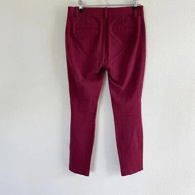 Gap Chino Pants Womens Size 2 Burgundy Red Skinny Ankle Pocket Stretch Casual - Image 1 of 4