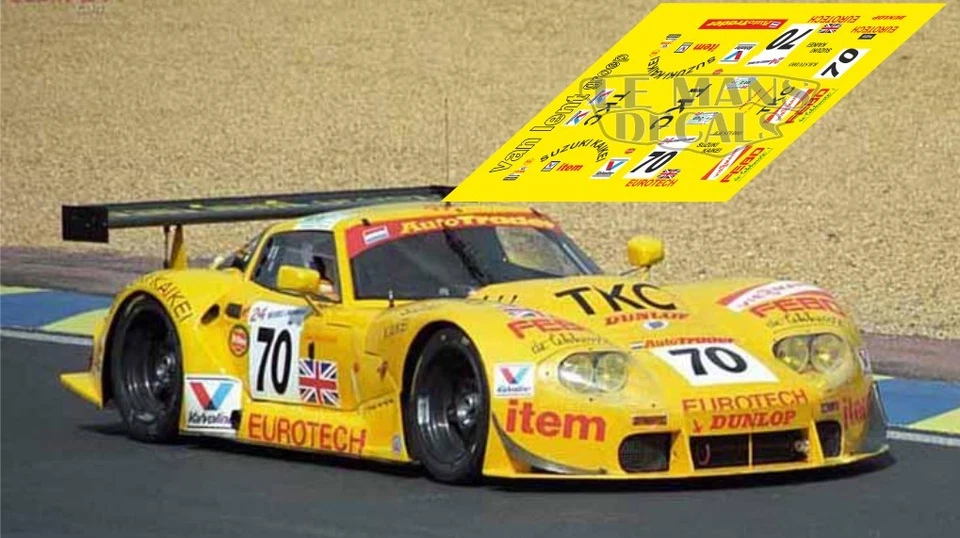 Autocollants Marcos LM600 Le Mans 1997 70 1:32 1:43 1:24 1:18 LM 600 calques - Photo 1/1