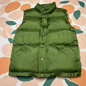 True Religion Goose Down Puffer Vest Adult XS Extra Small Green Embroidered Logo - Picture 1 of 19
