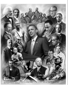 Great African American Men by Wishum Gregory (20X24 inches - Black History Art) - Bild 1 von 1