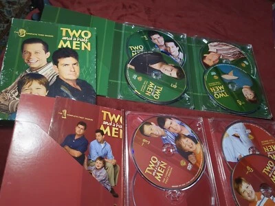 Two and a Half Men Complete Season 1 &3 DVD 4-Disc Sets TV Comedy used - Image 1 of 4