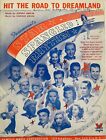 Vintage sheet music "Hit the Road to Dreamland" from Paramount's Star Spangled R