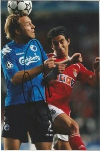 FC COPENHAGEN: LARS JACOBSEN SIGNED 6x4 ACTION PHOTO+COA - Picture 1 of 1